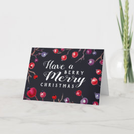 Cartão De Festividades Berry Felry Christmas