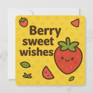 Cartão De Festividades Berry Sweet Quer Saudação