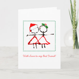 Cartão De Festividades Best Friend Christmas Card