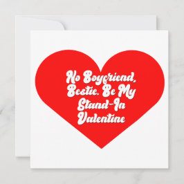 Cartão De Festividades Best Friend Stand-In Valentine Card