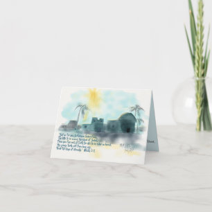 Cartão De Festividades Bethlehem Christmas