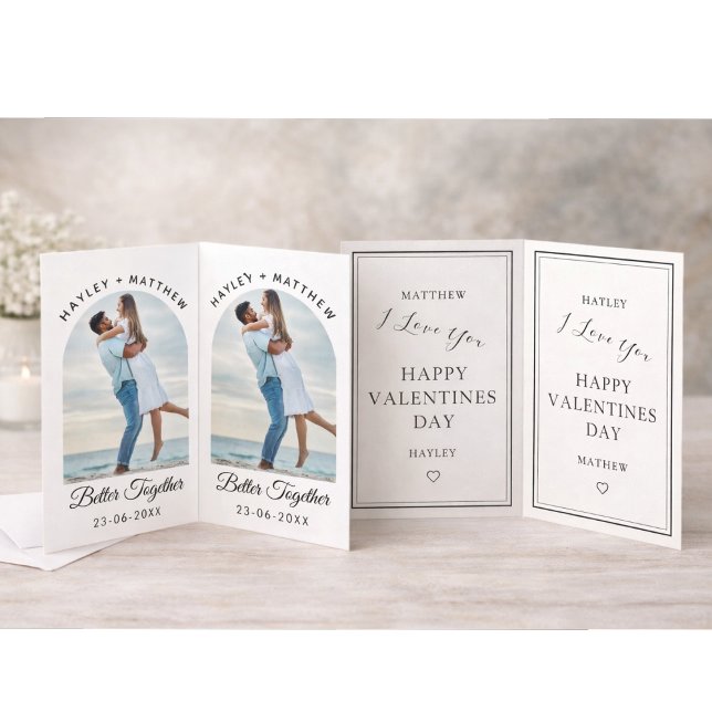 Cartão De Festividades Better Together Valentine's Day Photo (Criador carregado)
