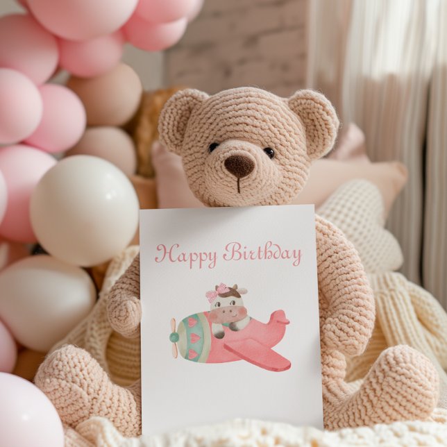 Cartão De Festividades Bicicleta Cáudia e Avião Covinhos (Criador carregado)