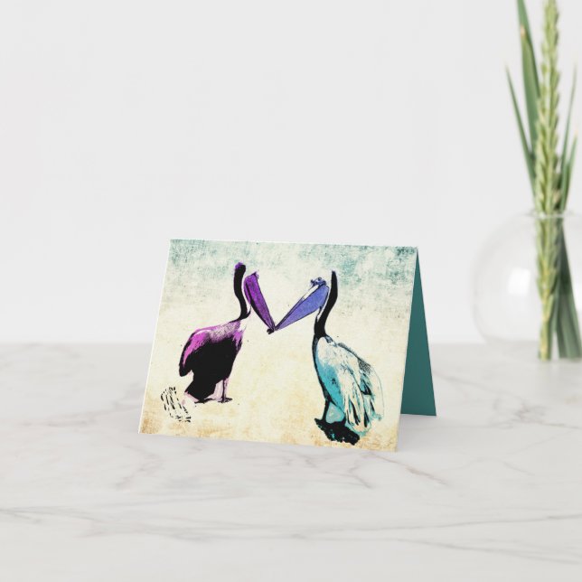 Cartão De Festividades Bico a beak (Frente)