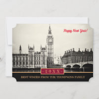 Big Ben London, Westminster & Feliz ano novo! Cart