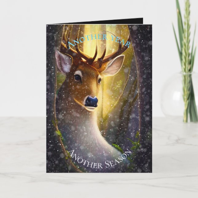 Cartão De Festividades Big Buck Natal (Frente)