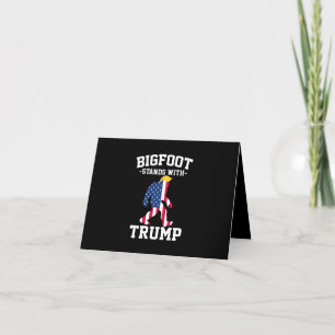 Cartão De Festividades Bigfoot Apoia Trump Eleições 2024