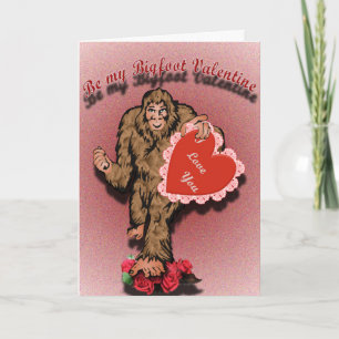 Cartão De Festividades Bigfoot Valentine