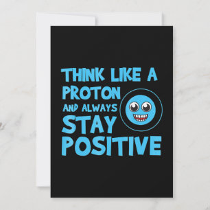 Cartão De Festividades biologia t - pense como um próton se mantém posi