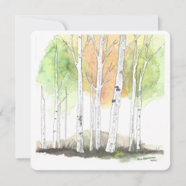 Cartão De Festividades Birch tree stationary