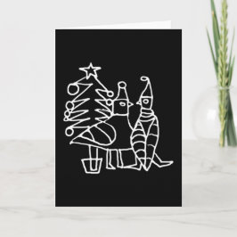 Cartão De Festividades **BirDs de Natal**