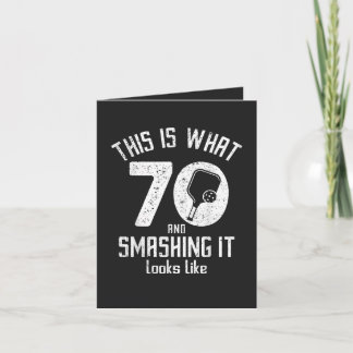 Cartão De Festividades Birthday 70 Years Old Love Pickleball