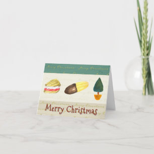 Cartão De Festividades Biscoitos Cookies Natal Dobrados Rústicos Aconcheg