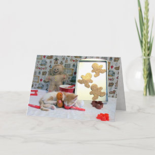 Cartão De Festividades Biscoitos de pão-de-galinha da Annie ( Cat / Kitte