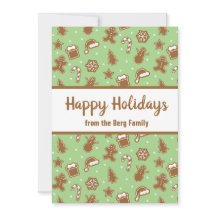 Biscoitos de pão-de-gengibre - Bandeira do jardim