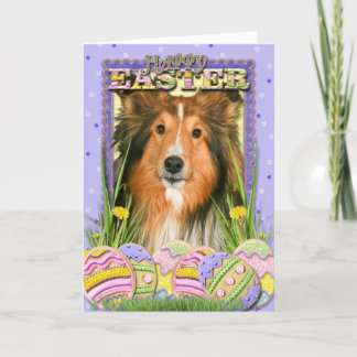 Cartão De Festividades Biscoitos do ovo da páscoa - Sheltie