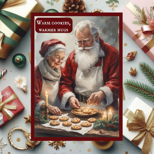 Cartão De Festividades Biscoitos Quentes Abraços Mais Quentes A História 