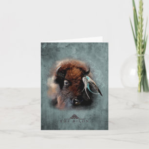 Cartão De Festividades Bison - Notecard