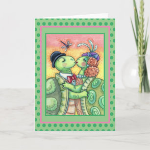 CARTÃO DE FESTIVIDADES BISSING TURTLE SWEETHEARTHEARS, NAMORADOS DE TARP