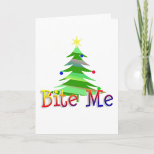 Cartão De Festividades Bite-Me Árvore De Natal