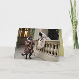 Cartão De Festividades Black Cat Valentine Card