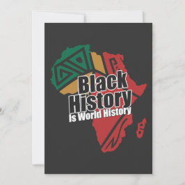 Cartão De Festividades Black History Is World History