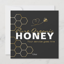 Cartão De Festividades Black Honey Beed Honeycomb Product Care Insert