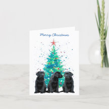 Black Labrador Merry Christmas Cachorro Cachorro