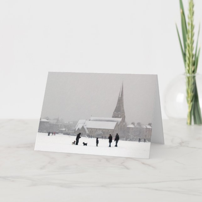 Cartão De Festividades Blackheath branco (Frente)