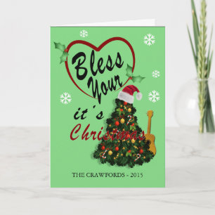 Cartão De Festividades Bless Your Heart Nashville Greeting Card