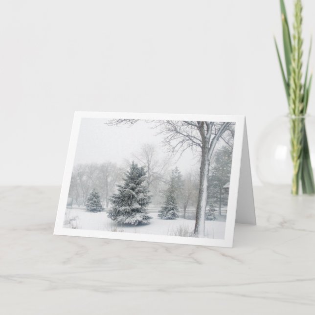 Cartão De Festividades Blizzard bonito (Frente)