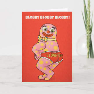 Cartão De Festividades Blobby Blobby Blobby!