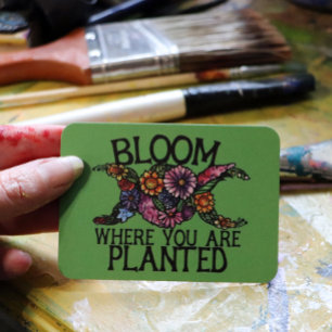 Cartão De Festividades Bloom onde você está plantado