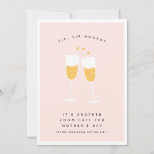 Cartão De Festividades Bloqueio Virtual Pandemia Engraçado Feliz Dia das 