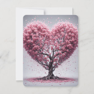Cartão De Festividades Blossomas de Cereja Rosa