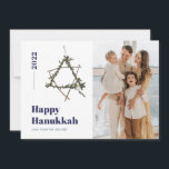 Cartão De Festividades Blue Minimalist Star 2021 Hanukkah<br><div class="desc">© Gorjo Designs. Feito para você através da plataforma Zazzle. // Precisa de ajuda para personalizar o seu design? Tem outras ideias? Sinta-se à vontade para entrar em contato comigo (Zoe) diretamente através do botão de contato abaixo.</div>