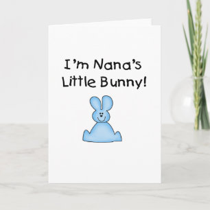 Cartão De Festividades Blue Nana's Little Bunny T-shirts and Gifts