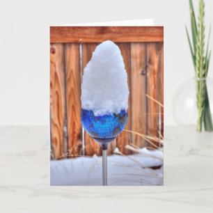 Cartão De Festividades Blue Snowcone