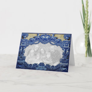 Cartão De Festividades Blue Victorian