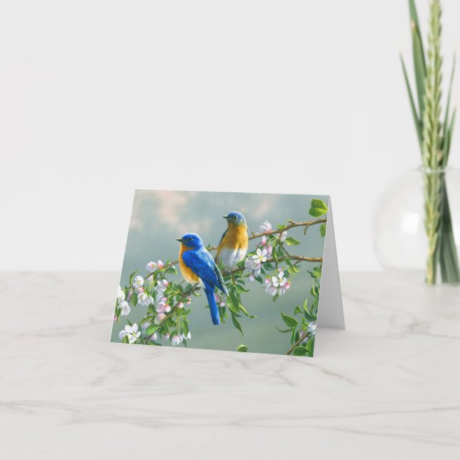 Cartão De Festividades Bluebird (Frente)