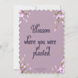Cartão De Festividades Blumen Vintage mauve Mel Mae Schmidt Stationery
