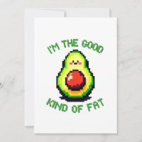 Boa Gordura Avocado - Design de Comida Engraçado d