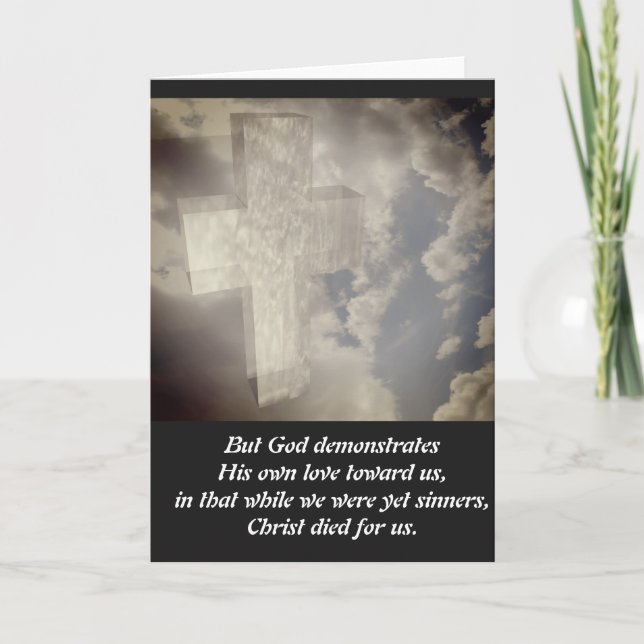 Cartão De Festividades boa sexta-feira, feriados religiosos (Frente)