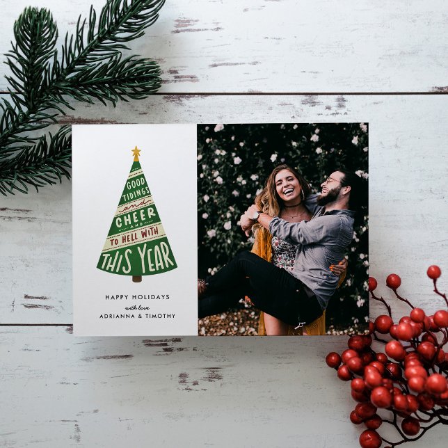 Cartão De Festividades Boas apresentações e alegria e o inferno com este  (Criador carregado)