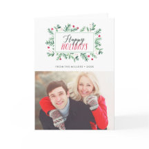 Boas festas Botanicals pintado