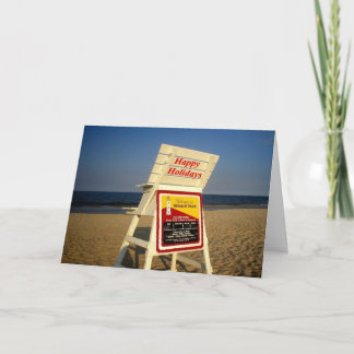 Cartão De Festividades Boas festas da praia