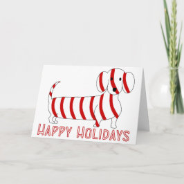 Cartão De Festividades Boas festas Dachshund