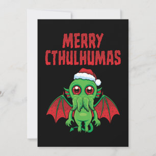 Cartão De Festividades Boas Festas de Cthulhu