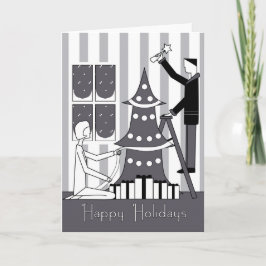 Cartão De Festividades "Boas festas" decoração da árvore