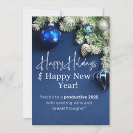 Cartão De Festividades Boas Festas & Feliz Ano Novo! 2025